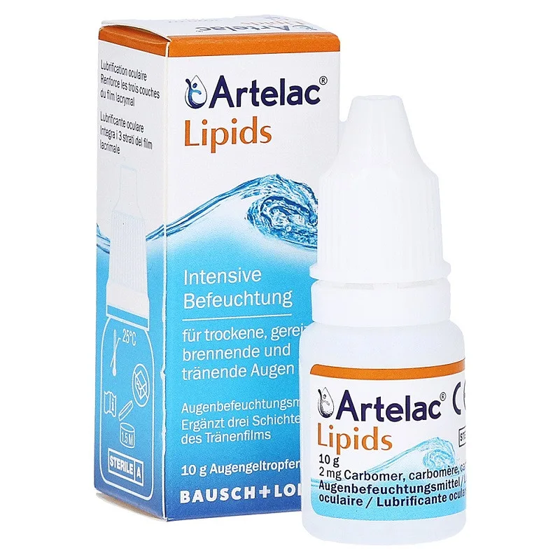 Artelac Lipids 10ml Bausch + Lomb – Picaturi ochi uscati, film lacrimal lipidic, lubrifiere BAUSCH & LOMB — preț și oferte