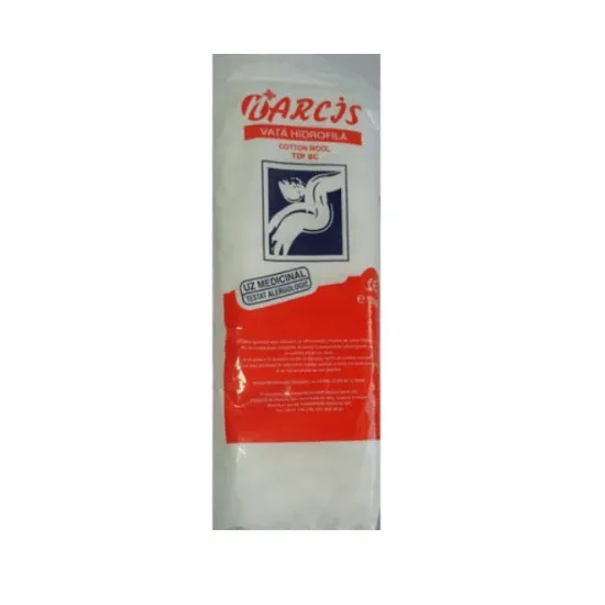 Vata hidrofila pentru uz medicinal 100% bumbac, 160gr, Narcis — preț și oferte