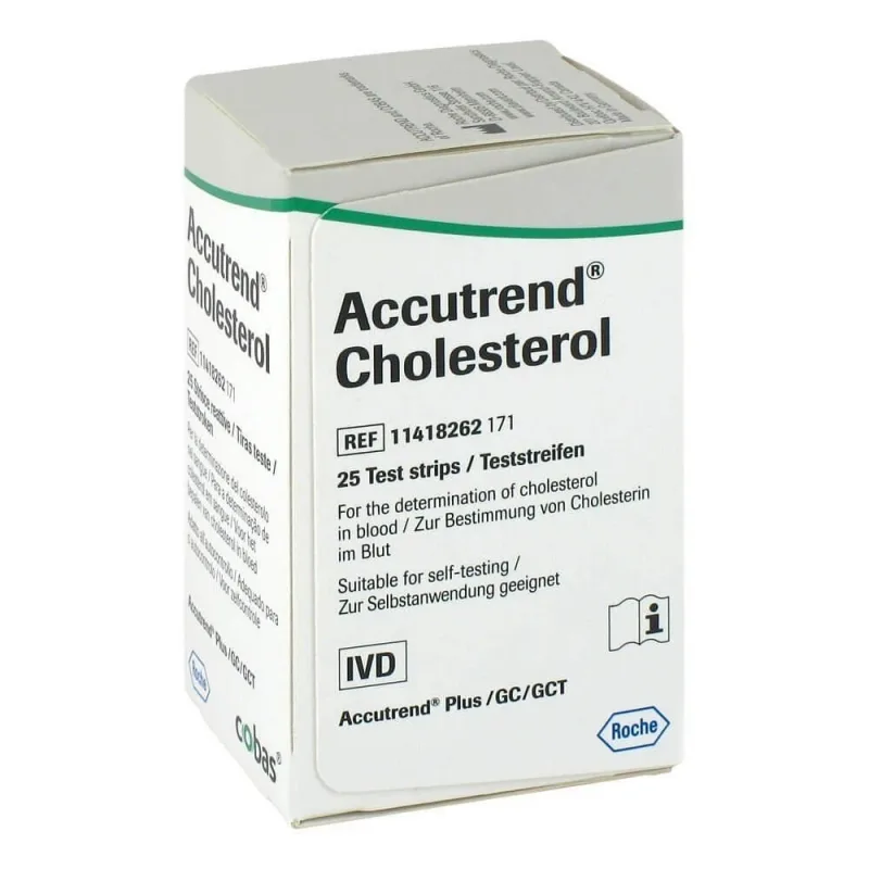 Teste colesterol Accutrend, 25 bucati, Roche — preț și oferte