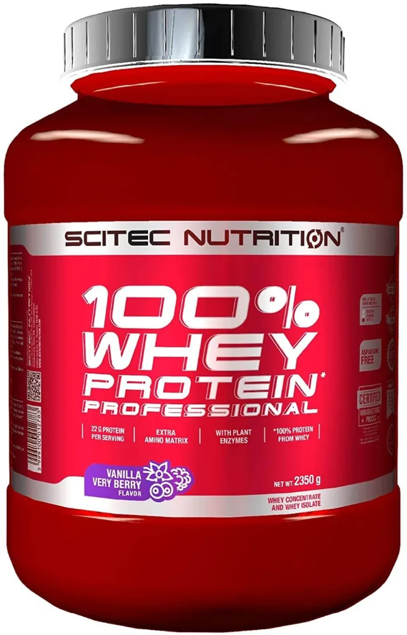 Whey Protein Professional  Scitec Nutrition Vanilla Very Berry, 2350 g — preț și oferte
