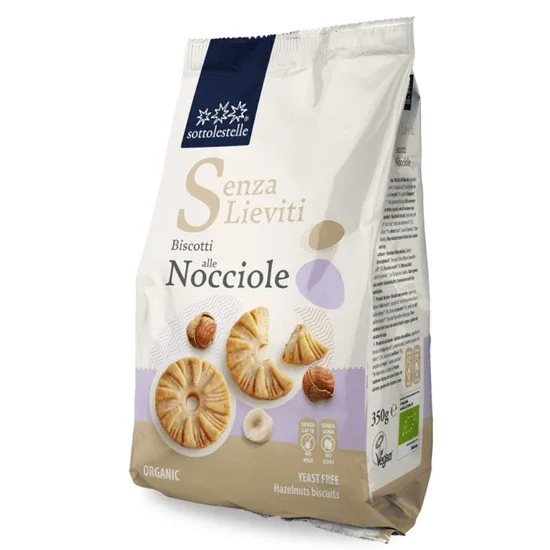 Biscuiti organici cu alune de padure, 350 g, Sottolestelle — preț și oferte