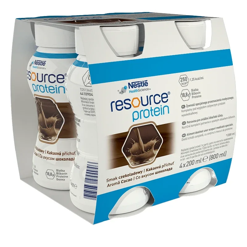 Resource 2.0 cu aromă de Cacao, fără  gluten, 4 x 200 ml, Nestlé — preț și oferte