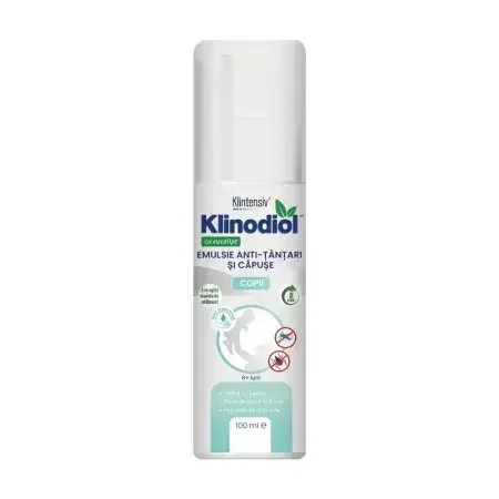 Spray repelent anti-tantari si capuse, pentru copii Klinodiol, 100 ml, Klintensiv — preț și oferte