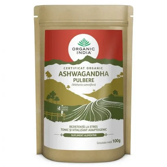 Ashwagandha pulbere, 100 g, Organic India — preț și oferte