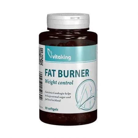 Fat burner cu CLA si Garcinia Cambogia, 90 capsule moi, VitaKing — preț și oferte