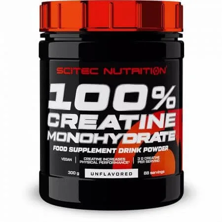 Creatina monohidrata fara aroma, 300 g, Scitec Nutrition — preț și oferte