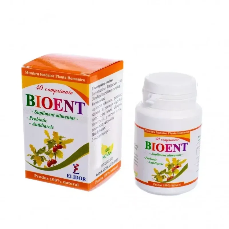 Bioent 40 comprimate, Elidor — preț și oferte
