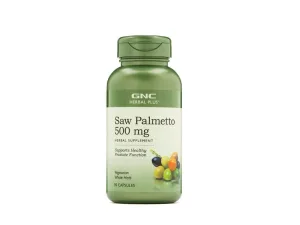 Gnc Herbal Plus Saw Palmetto 500 Mg, Extract Din Palmier Pitic, 90 Cps