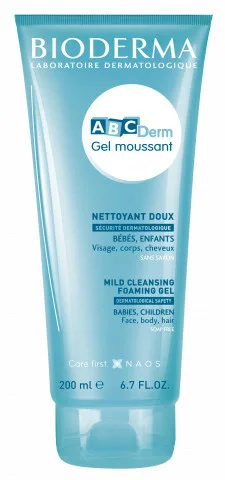 Gel spumant ABCDerm, 200 ml, Bioderma