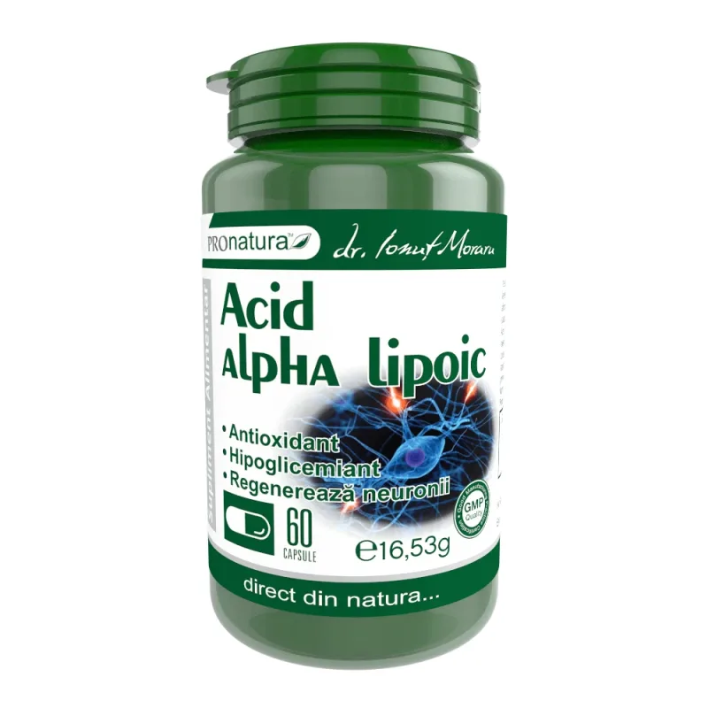 Acid Alpha Lipoic, 60 capsule, Pro Natura — preț și oferte