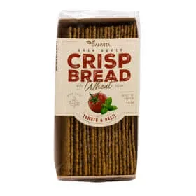 Danvita Pâine crocantă cu roșii și busuioc, 130 g — preț și oferte