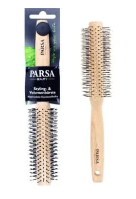 Parsa Beauty Perie de păr din lemn rotundă cu peri din plastic ,19mm, 1 buc — preț și oferte