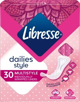 Libresse Absorbante zilnice multistyle, 30 buc — preț și oferte