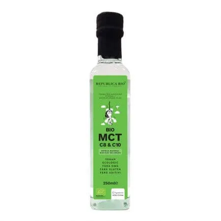 Extras natural din ulei de cocos BIO MCT C8 & C10, 250 ml, Republica Bio — preț și oferte