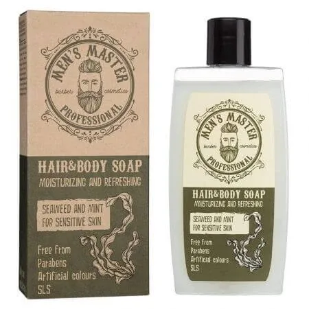 Sapun pentru par si corp pentru barbati Sea Weed & Mint, 260 ml, Men's Master Professional — preț și oferte