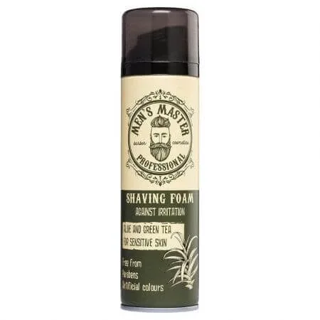 Spuma de ras pentru barbati Aloe Vera & Green Tea, 200 ml, Men's Master Professional — preț și oferte