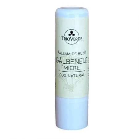 Balsam de buze cu galbenele si miere de albine 100% natural, 5 g, Trio Verde — preț și oferte