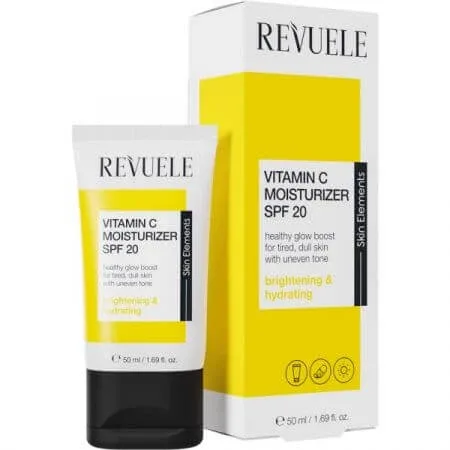 Crema de fata cu efect antioxidant cu Vitamina C, SPF 20, 50 ml, Revuele — preț și oferte