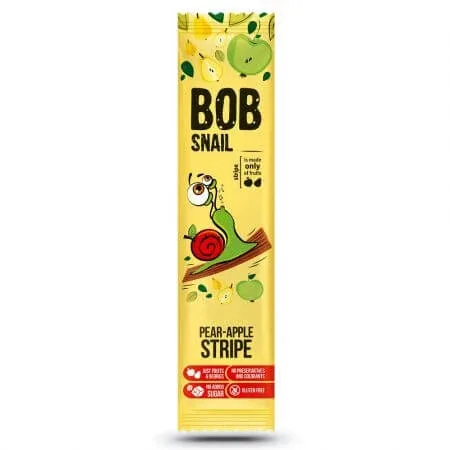 Felie naturala din mere si pere, 14 g, Bob Snail — preț și oferte