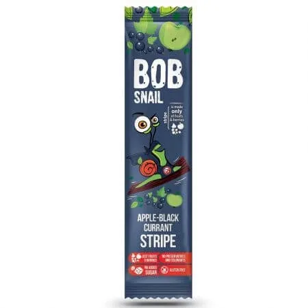 Felie naturala din mere si coacaze negre, 14 g, Bob Snail — preț și oferte