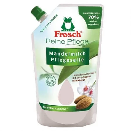 Refill Sapun lichid cu lapte de migdale, 500 ml, Frosch — preț și oferte