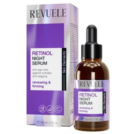 Serum de fata de noapte antirid cu Retinol, 30 ml, Revuele — preț și oferte