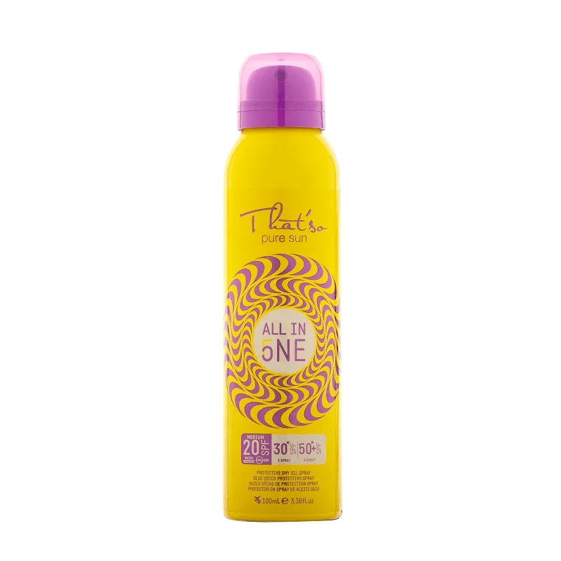 Ulei uscat tip spray cu SPF progresiv 20/30*/50+ All In One, 100 ml, That So — preț și oferte