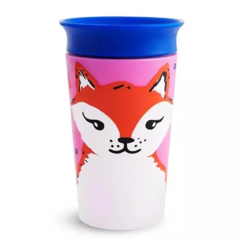 Cana de antrenament Miracle 360 Wildlove, +12 luni, Red Fox, 266 ml, Munchkin — preț și oferte