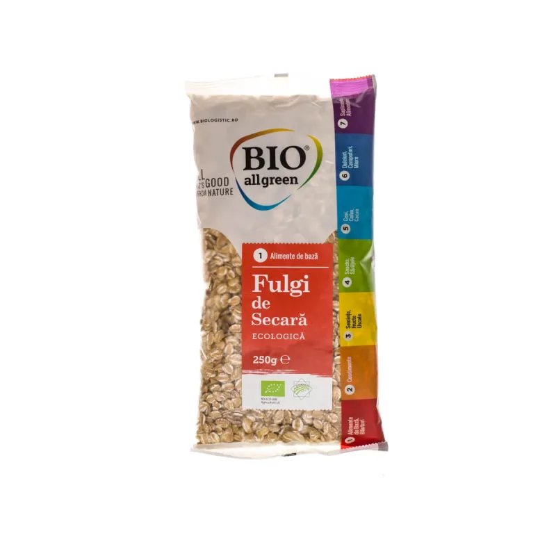 Fulgi de secara Bio, 200 g, Bio All Green — preț și oferte