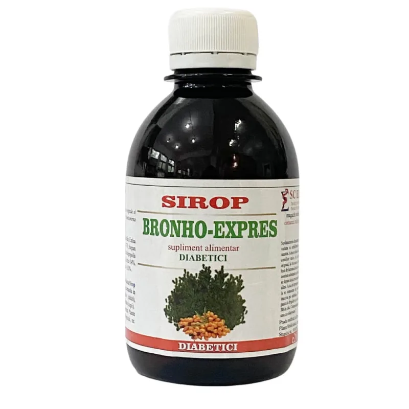 Sirop Bronho-Expres pentru diabetici, 200 ml, Elidor — preț și oferte