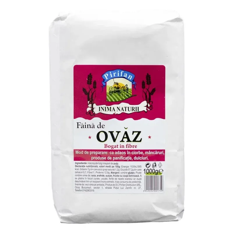 Faina de ovaz integral, 1kg, Pirifan — preț și oferte