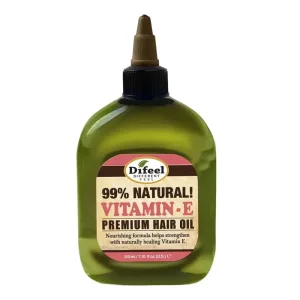 Ulei tratament premium pentru par Difeel 99% Natural cu Vitamina E, 75 ml