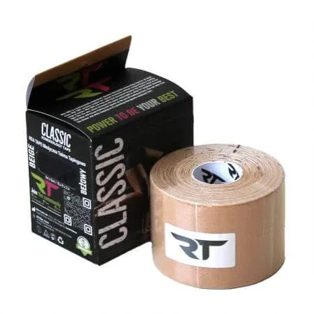 Banda kinesiologica premium Classic, Bej, 5cm x 5m, Rea Tape — preț și oferte