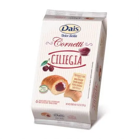 Croissant cu cirese, 6 x 45 g, Dais — preț și oferte
