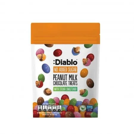 Drajeuri din ciocolata fara zahar, 40 g, Diablo — preț și oferte