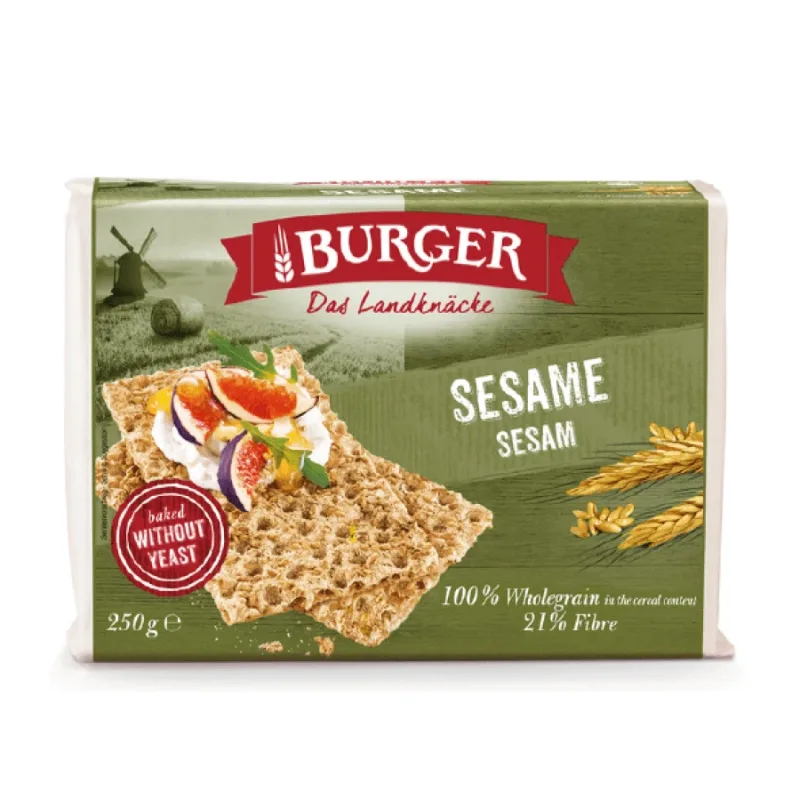 Felii de paine cu secara integrala si susan, 250 gr, Burger — preț și oferte