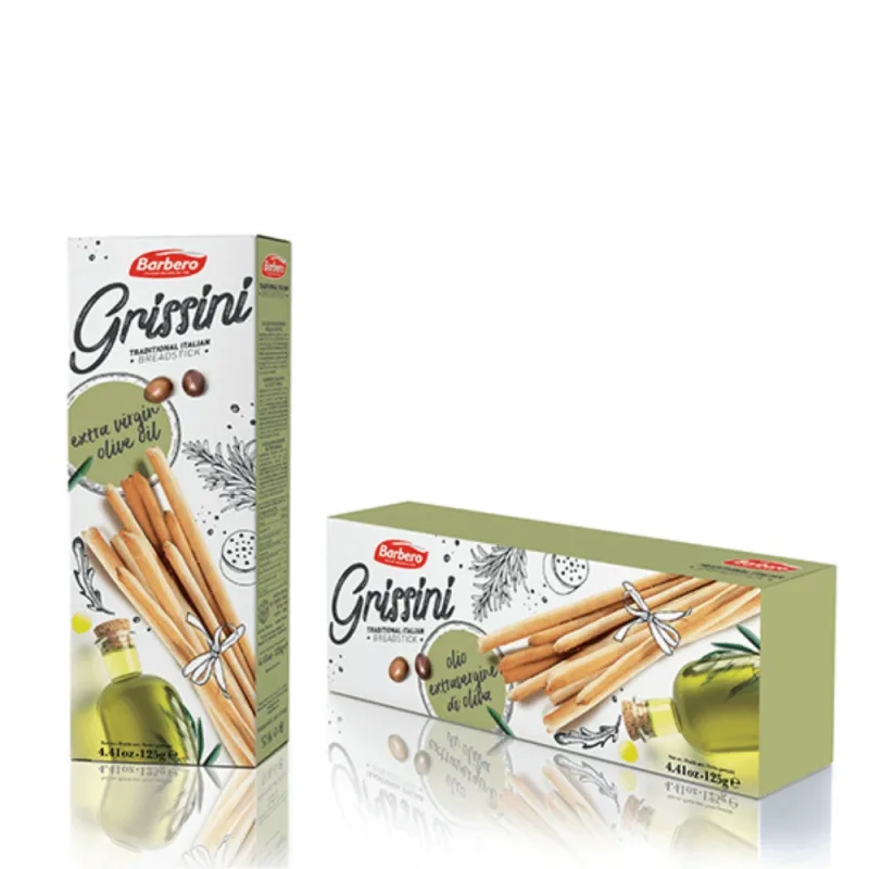 Grisine italiene traditionale cu ulei de masline, 125 g, Barbero — preț și oferte