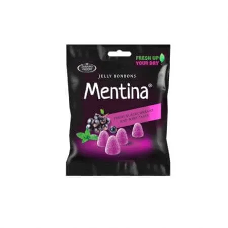 Jeleuri cu aroma de menta si coacaza negre, 80g, Mentina — preț și oferte