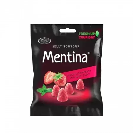 Jeleuri cu aroma de menta si capsuni, 80g, Mentina — preț și oferte