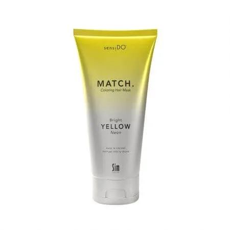 Masca de par coloranta Bright Yellow Neon, 200ml, Sensido Match — preț și oferte