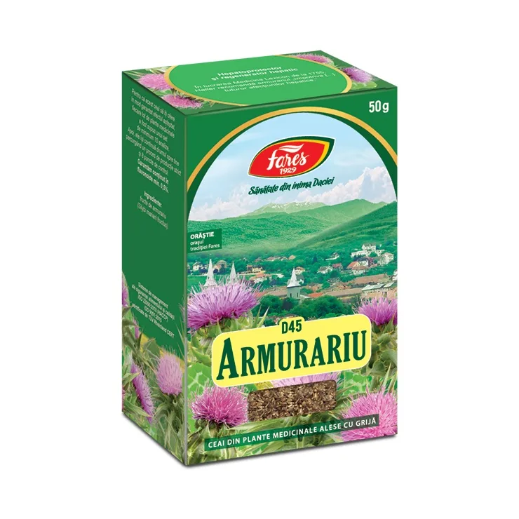 Ceai Armurariu fructe, D45, 50 g, Fares — preț și oferte