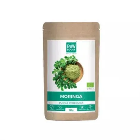 Pudra Bio Moringa, 125g, Rawboost — preț și oferte