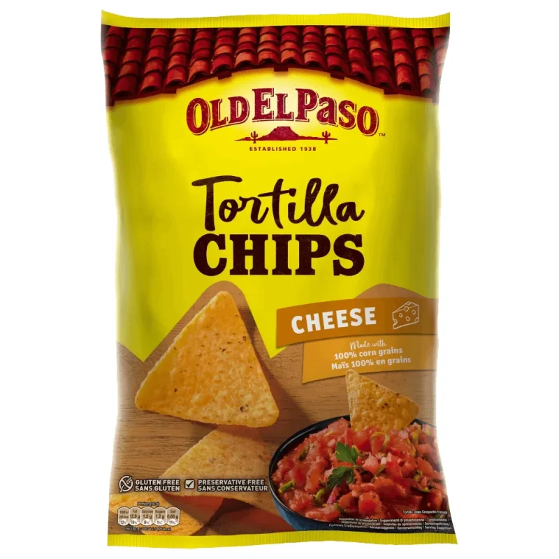 Tortilla chips cu branza, 185 g, Old El Paso — preț și oferte