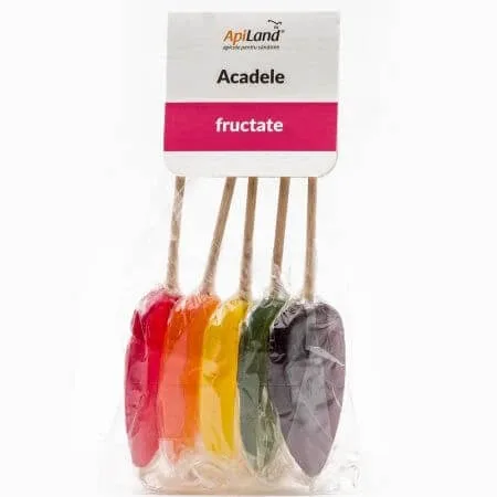 Acadele fructate, 5 bucati, Apiland — preț și oferte