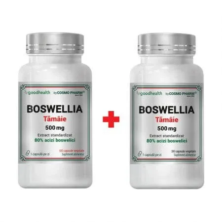 Boswellia Serrata, 500 mg, 60 + 30 capsule vegetale, Cosmopharm — preț și oferte