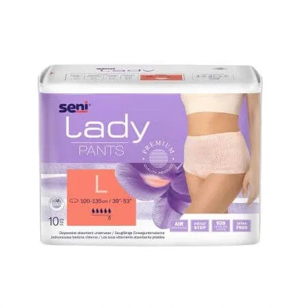 Chiloti absorbanti pentru femei Lady Pants, L, 10 bucati, Seni — preț și oferte