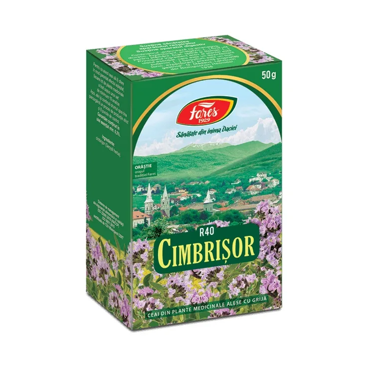 Ceai Cimbrisor iarba, R40, 50 g, Fares — preț și oferte