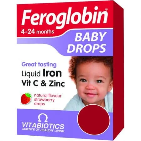 Picaturi Feroglobin Baby, 30 ml, Vitabiotics — preț și oferte
