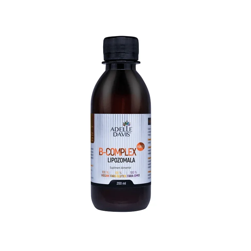 B-Complex Forte Lipozomala, lichid, 200 ml, Adelle Davis — preț și oferte