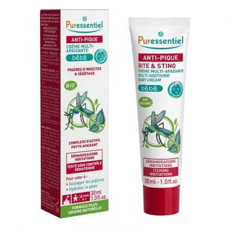 Crema calmanta bebe, impotriva intepaturilor de insecte Bite & Sting, 30 ml, Puressentiel — preț și oferte
